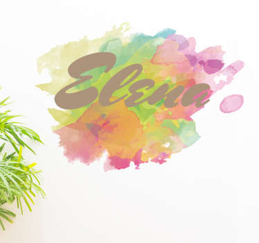Vinilo personalizable manchas acuarela
