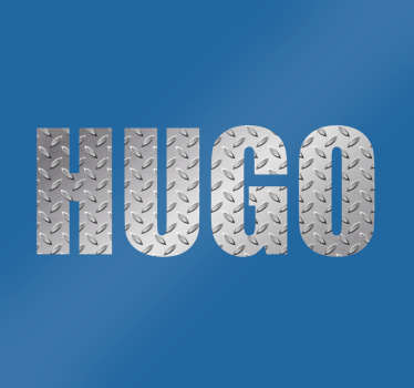 Vinilo personalizable nombre metálico