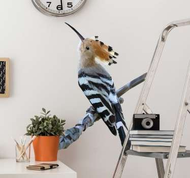 Vinilo polígonos pájaro carpintero