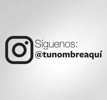 Vinilo síguenos en instagram