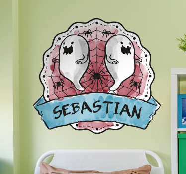 Vinilos halloween nombre personalizable
