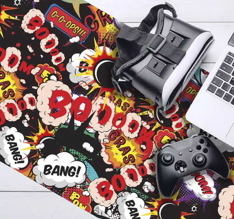 Alfombrilla de ratón gaming  XXL boom bang - TenVinilo