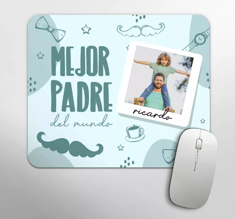 Mouse pad personalizable día del padre personalizable - TenVinilo