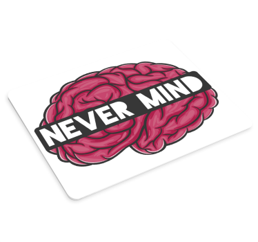 Mouse pad frases cerebro con frase - TenVinilo