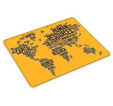 Mouse pad frases mapa de perspectivas empresariales - TenVinilo