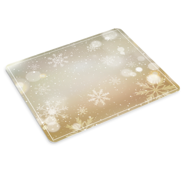 Mousepad navidad fondo de copo de nieve - TenVinilo