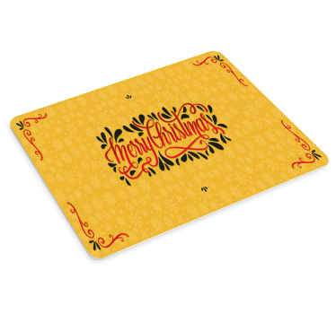 Mousepad navidad acento tipográfico festivo - TenVinilo