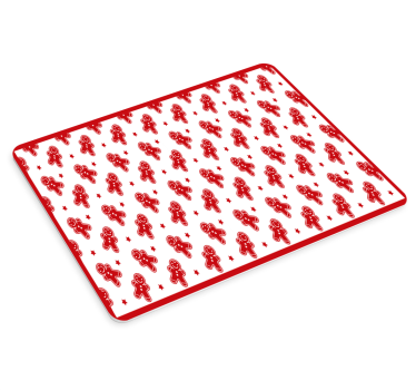 Mousepad navidad patrón de personajes de jengibre - TenVinilo