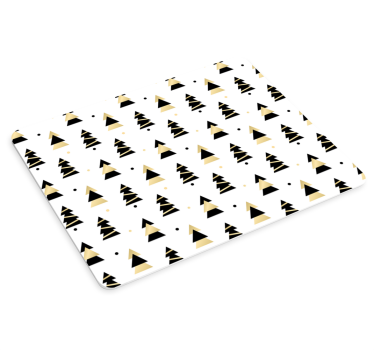 Mousepad navidad árboles navideños estilizados - TenVinilo