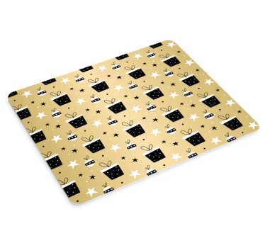 Mousepad navidad patrón de regalos festivos - TenVinilo