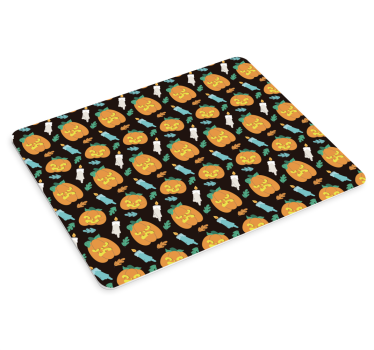 Mousepad navidad patrón de calabazas juguetonas - TenVinilo