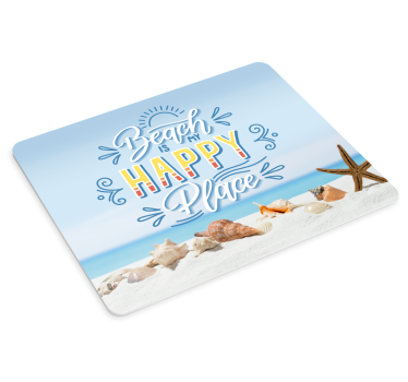 Mouse pad frases cita de felicidad en la playa - TenVinilo