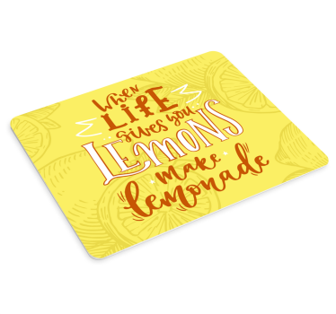 Mouse pad frases lema de vida de limonada - TenVinilo