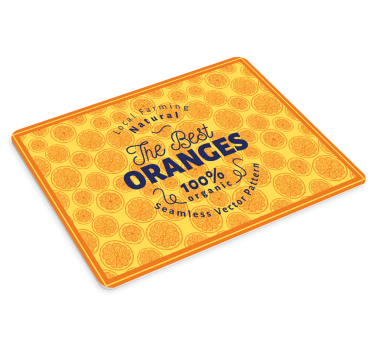 Mouse pad frases cítricos orgánicos frescos - TenVinilo