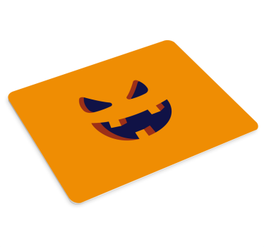 Mousepad navidad carita de calabaza sonriente - TenVinilo