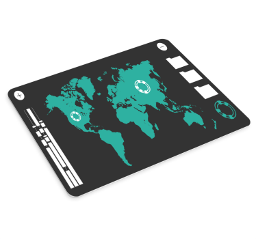 Mouse pad mapamundi diseño de mapa mundial - TenVinilo