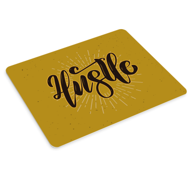 Mouse pad frases trabaja duro y sueña en grande - TenVinilo
