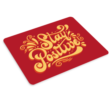 Mouse pad frases mantente positivo - TenVinilo
