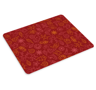 Mousepad navidad ilustraciones festivas - TenVinilo