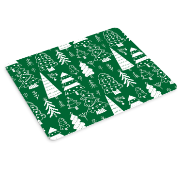 Mousepad navidad Árboles navideños divertidos - TenVinilo