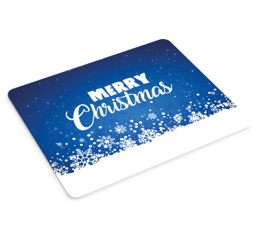 Mousepad navidad copos de nieve de celebración - TenVinilo