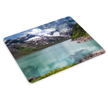Mouse pad mapamundi paisaje montañoso majestuoso - TenVinilo