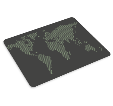 Mouse pad mapamundi contorno del mundo estilizado - TenVinilo