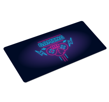 Alfombrilla gaming XXL gaming neón - TenVinilo