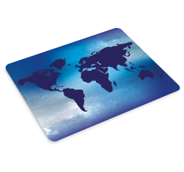 Alfombrilla para raton mapamundi Temática azul - TenVinilo