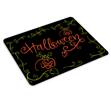 Mousepad navidad decoración de calabazas espeluznantes - TenVinilo