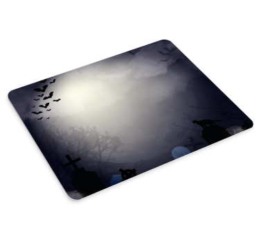 Mouse pad frases paisaje nocturno misterioso - TenVinilo