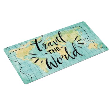 Mouse pad mapamundi mapa de viajes - TenVinilo