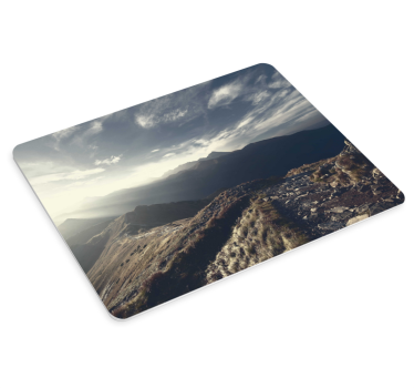Mouse pad mapamundi vista de terreno montañoso - TenVinilo