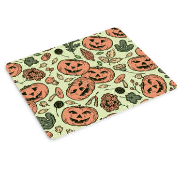 Mousepad navidad calabazas alegres de halloween - TenVinilo