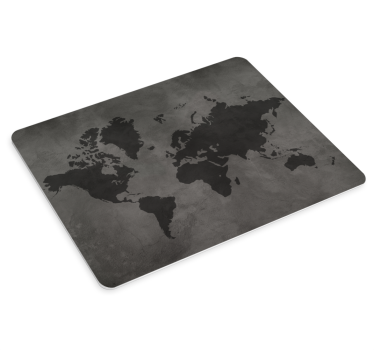 Alfombrilla para ratón mapamundi Mapamundi tonos grises - TenVinilo