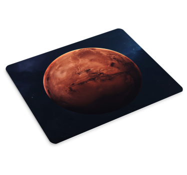 Mouse pad mapamundi vista planetaria de marte - TenVinilo