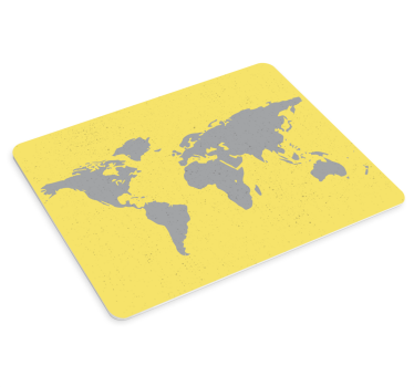 Mouse pad mapamundi contorno del mapa mundial - TenVinilo