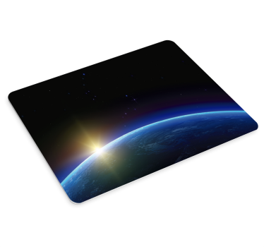Mouse pad mapamundi vista del horizonte celestial - TenVinilo