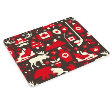 Mouse pad mapamundi colección de símbolos canadienses - TenVinilo