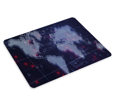 Mouse pad mapamundi coordenadas globales interactivas - TenVinilo