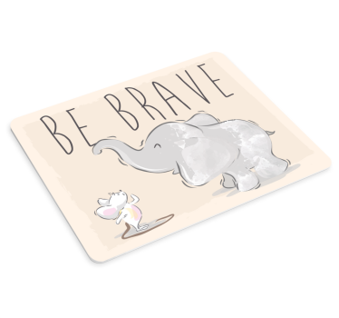 Mouse pad frases compañeros animales motivadores - TenVinilo
