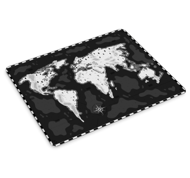 Mouse pad mapamundi mapa global estilizado - TenVinilo