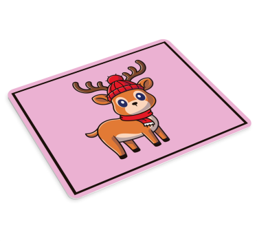 Mousepad navidad personaje reno lindo - TenVinilo