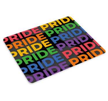 Mouse pad frases texto colorido de orgullo - TenVinilo
