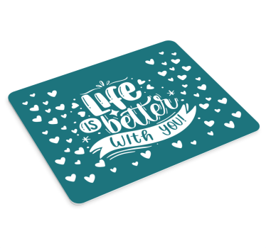 Mouse pad frases expresión de vida sincera - TenVinilo