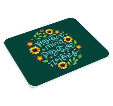 Mouse pad frases vibras positivas - TenVinilo