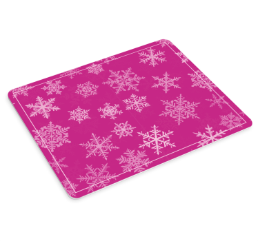 Mousepad navidad fondo con patrón de copos de nieve - TenVinilo