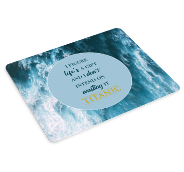Mouse pad frases olas inspiradoras - TenVinilo