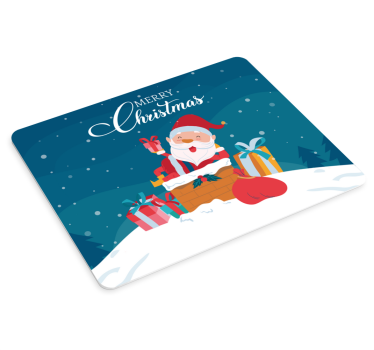 Mousepad navidad santa claus alegría - TenVinilo