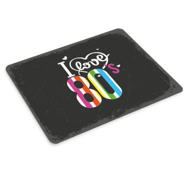 Mouse pad frases amor colorido de los 80 - TenVinilo